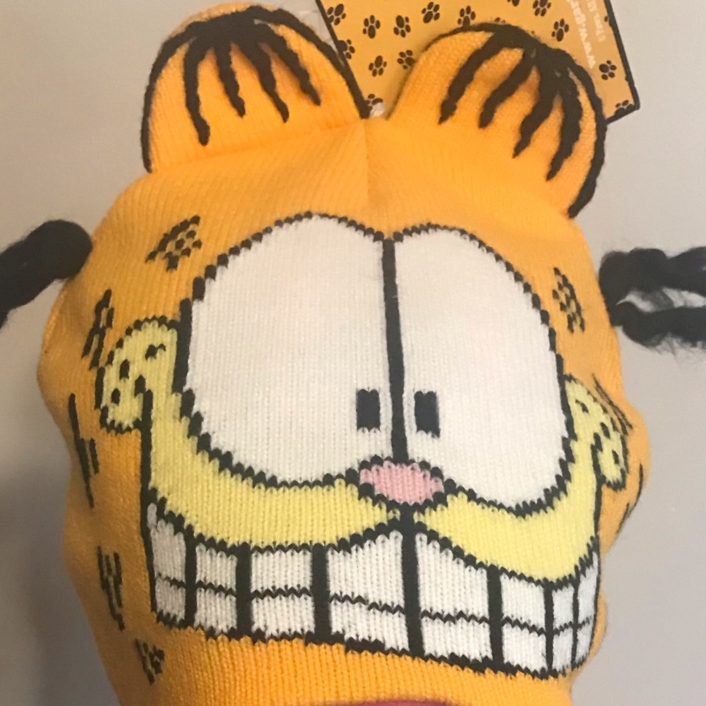Vintage Garfield the Cat Winter Flap Hat, NWT